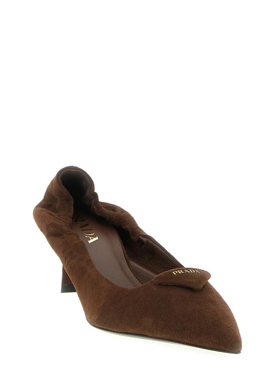 25FW 프라다 힐/펌프스 1I188OF055008F0324 Brown - PRADA