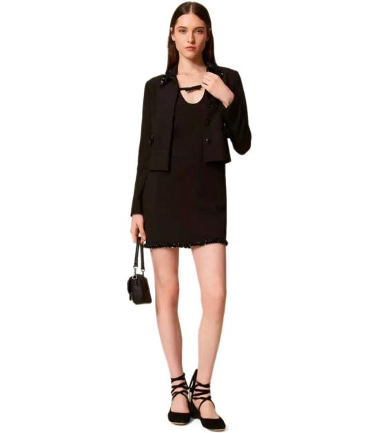 25FW 트윈셋 숏 원피스 252TT2231 00006 38 Black - TWINSET