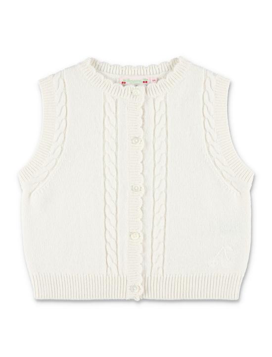 25FW [키즈] 봉쁘앙 베스트 P05GCAK00019 002 MILK WHITE