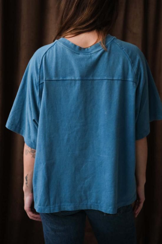  차오 차오 민소매 티셔츠 Ciao Ciao Vacay 크롭 티셔츠 블루 - CIAO CIAO