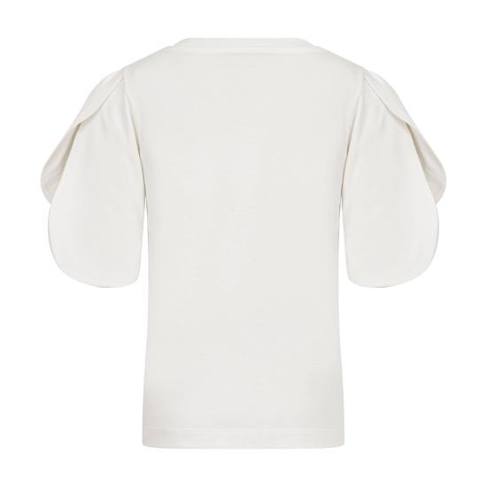 25FW [키즈] 미소니 티셔츠 MX8A81 J0177 101 Cream - MISSONI