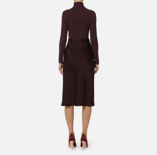 25FW 엘리자베타프랜치 미디 원피스 AM06B56E2 EA4 Merlot - ELISABETTA FRANCHI