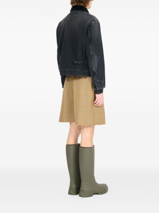 25FW 마르지엘라 리브드 칼라 데님 자켓 리브드 칼라 데님  S50AM0650 M30040961 Black - MAISON MARGIELA