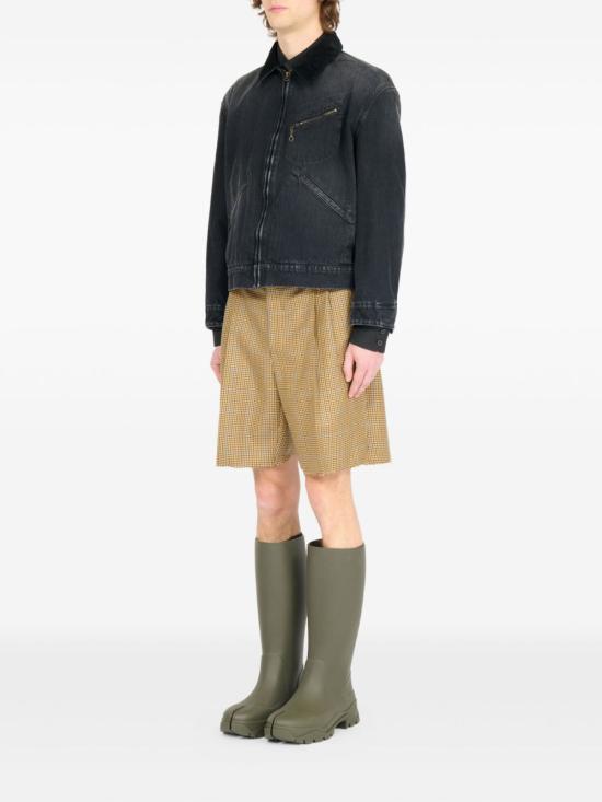 25FW 마르지엘라 리브드 칼라 데님 자켓 리브드 칼라 데님  S50AM0650 M30040961 Black - MAISON MARGIELA