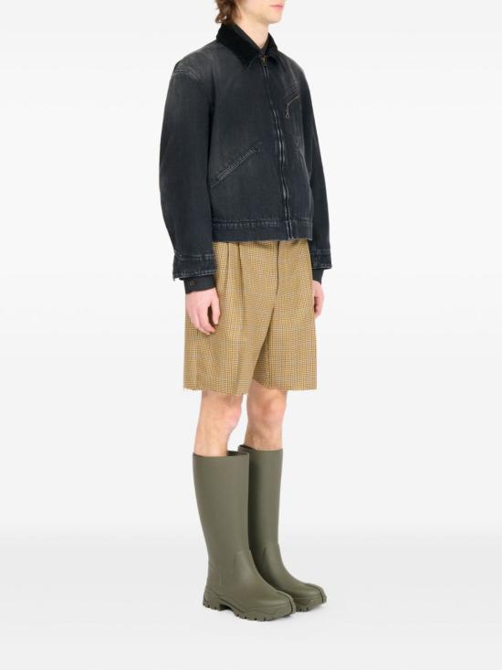 25FW 마르지엘라 리브드 칼라 데님 자켓 리브드 칼라 데님  S50AM0650 M30040961 Black - MAISON MARGIELA