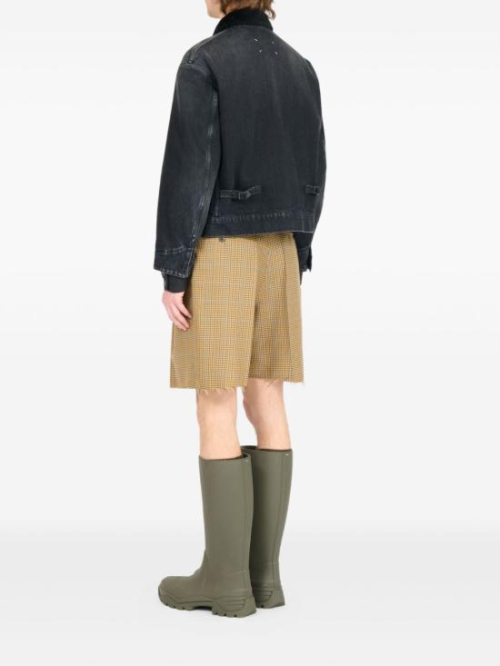 25FW 마르지엘라 리브드 칼라 데님 자켓 리브드 칼라 데님  S50AM0650 M30040961 Black - MAISON MARGIELA