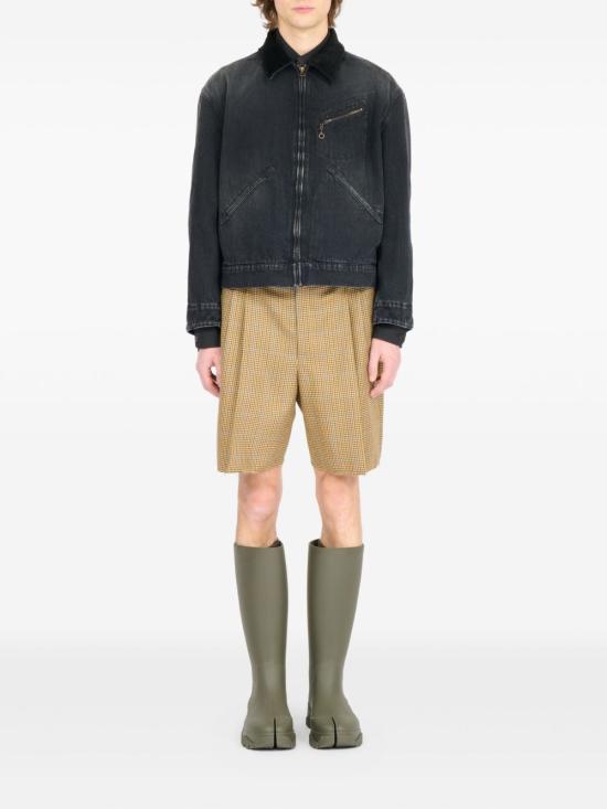 25FW 마르지엘라 리브드 칼라 데님 자켓 리브드 칼라 데님  S50AM0650 M30040961 Black - MAISON MARGIELA