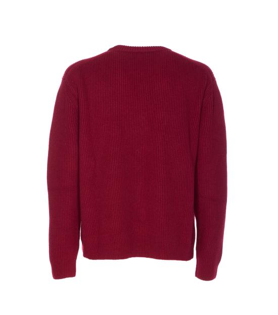 25FW 구찌 울 캐시미어 립 니트 스웨터 833499 XKEYJ6005 Red - GUCCI