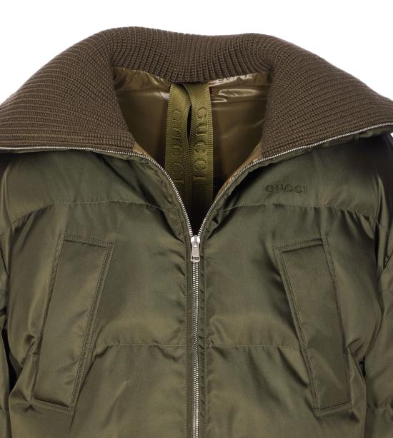 25FW 구찌 크롭 봄버 830892 ZAKAX3602 Green - GUCCI