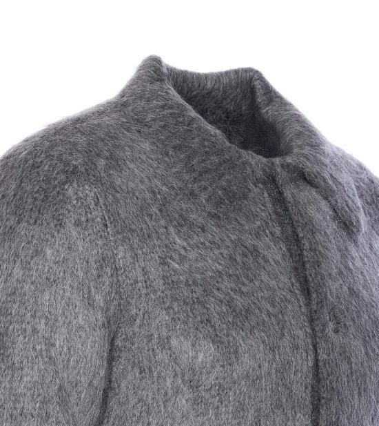 25FW 구찌 브러시드 울 모헤어 가디건 849729 XKE7O1087 Grey - GUCCI