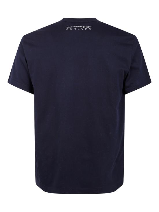 25FW 꼼데가르송 반팔 티셔츠 FZ T004 PER 2 Blue - COMME DES GARCONS