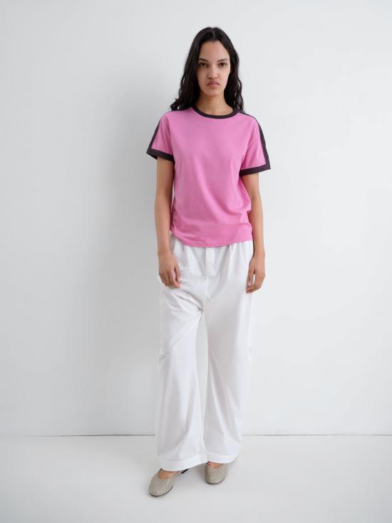 25FW 기마구아스 반팔 티셔츠 RUF2522143 90 Pink black - GIMAGUAS