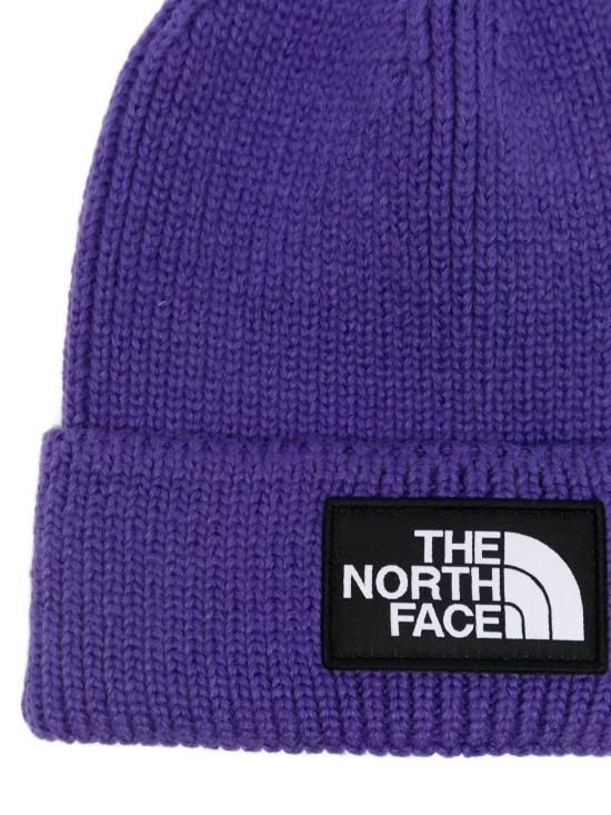 25FW 노스페이스 TNF 로고 박스 커프드 비니  NF0A8CHE NL41 Purple - NORTH FACE