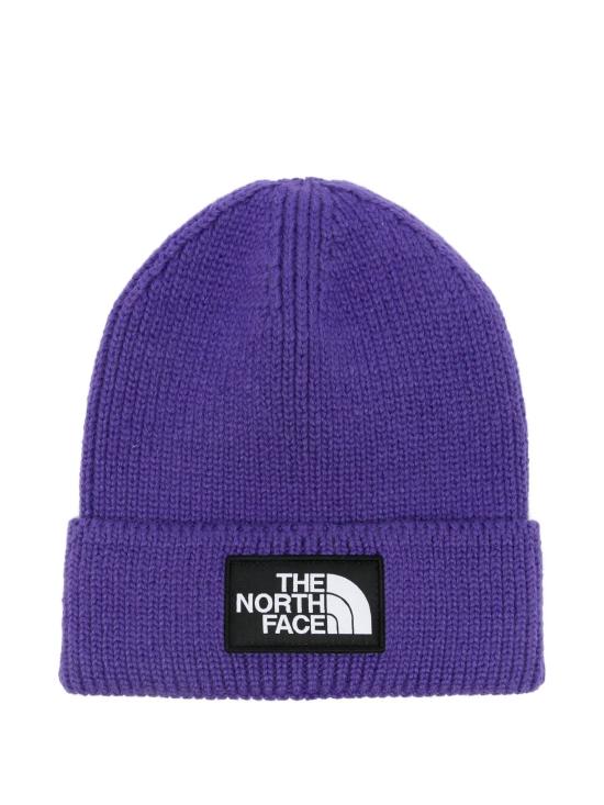 25FW 노스페이스 TNF 로고 박스 커프드 비니  NF0A8CHE NL41 Purple