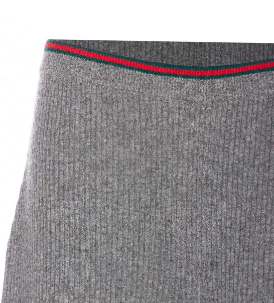 25FW 구찌 리브드 울 바지 835985 XKEVL1073 Grey - GUCCI