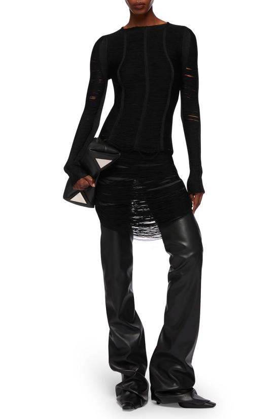 25FW 디 아티코 스웨터 251WCK00128KVV016AA 100 Black - THE ATTICO