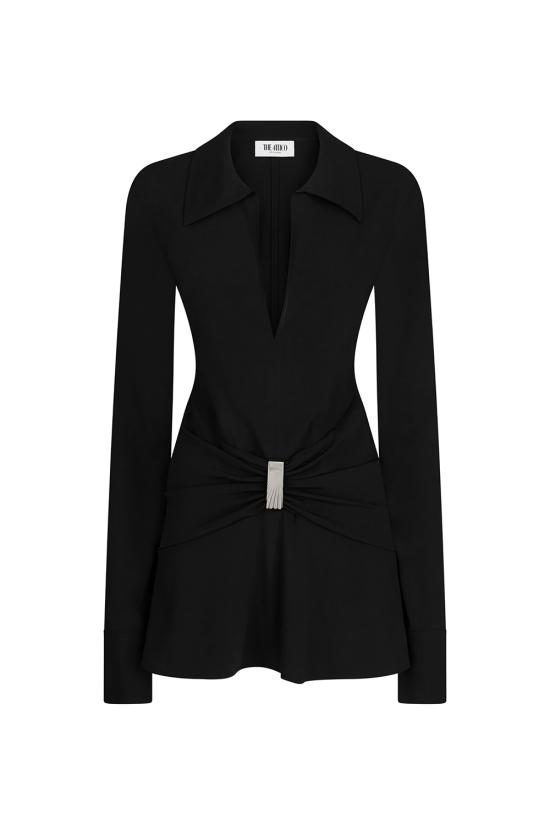 25FW 디 아티코 미디 원피스 251WCA00449ACC001AA 100 Black