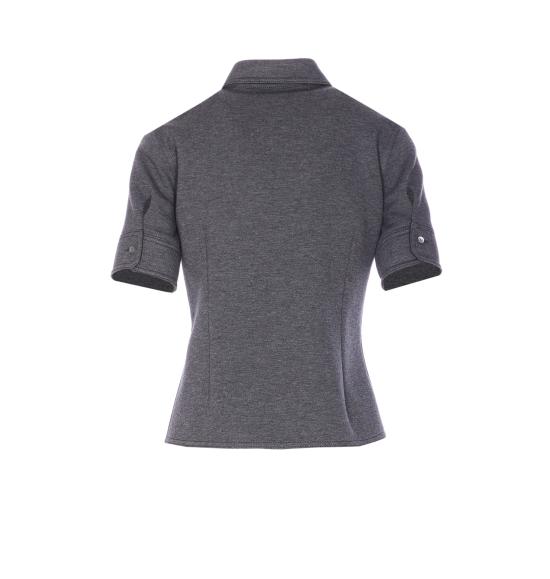 25FW 구찌 울 코튼 저지 셔츠 836442 Z7AY91088 Grey - GUCCI