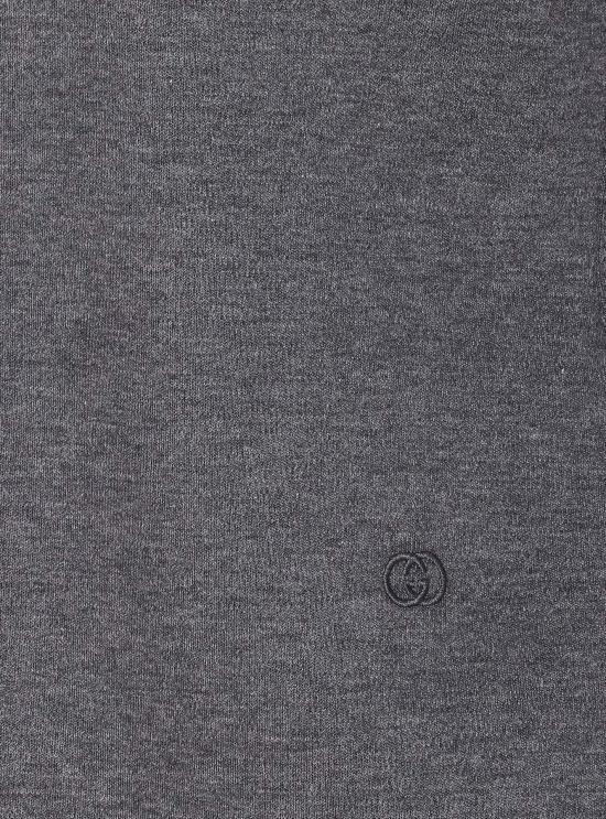 25FW 구찌 울 코튼 저지 셔츠 836442 Z7AY91088 Grey - GUCCI