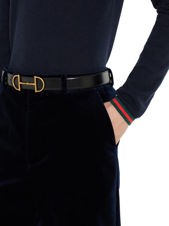 25FW 구찌 파인 소프트 캐시미어 터틀넥 850166XKE04 4795 Blue - GUCCI