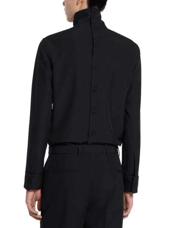 25FW 구찌 테크니컬 파나마 셔츠 850332ZAFKB 1000 Black - GUCCI