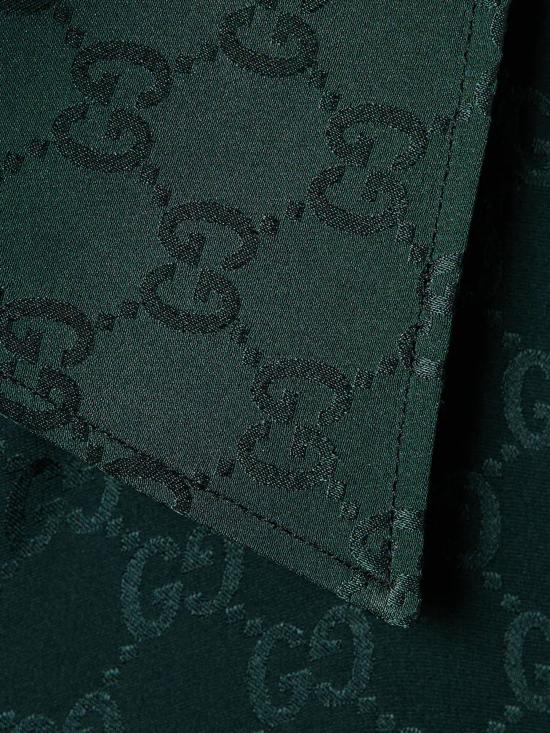 25FW 구찌 실크 자카드 쇼츠 847034ZATF9 3514 Green - GUCCI