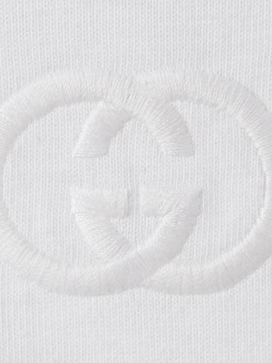 25FW 구찌 자수 코튼 저지 티셔츠 796395XJHKE 9692 White - GUCCI