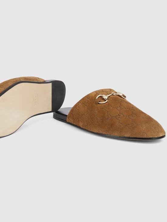 25FW 구찌 뮬/슬리퍼 850140AAFQV 2118 Brown - GUCCI