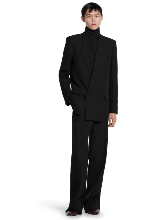 25FW 구찌 실크 트윌 팬츠 실크 트윌  850090Z7AYA 1000 Black - GUCCI