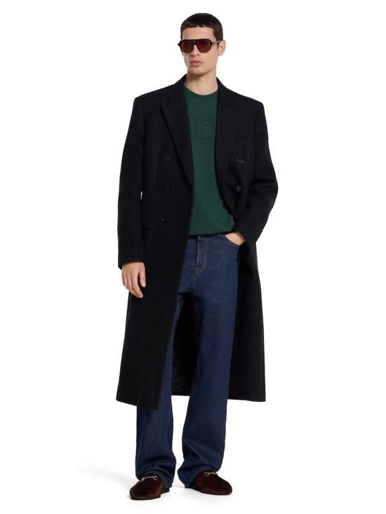 25FW 구찌 브러시드 코튼 저지 스웨트셔츠 848737XJHKI 3348 Verde - GUCCI