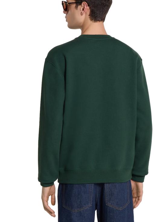 25FW 구찌 브러시드 코튼 저지 스웨트셔츠 848737XJHKI 3348 Verde - GUCCI