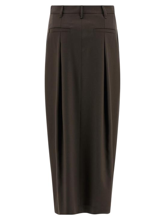 25FW 브루넬로 쿠치넬리 미디 스커트 MG513G3841C4222 Brown - BRUNELLO CUCINELLI