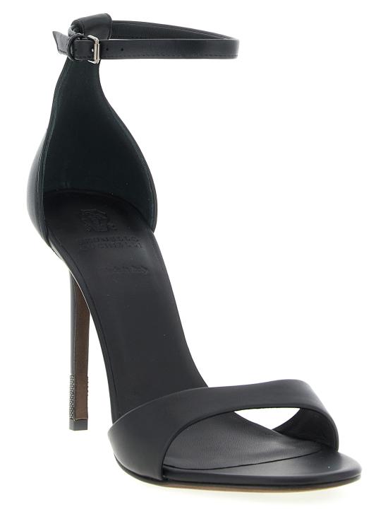 25FW 브루넬로 쿠치넬리 샌들 MZSKC2829C101 Black - BRUNELLO CUCINELLI