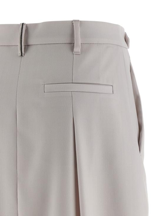 25FW 브루넬로 쿠치넬리 미디 스커트 MG513G3841C4239 White - BRUNELLO CUCINELLI