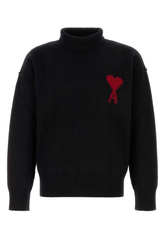 26FW 아미 ADC 터틀넥 스웨터 UKS839018 009 Black