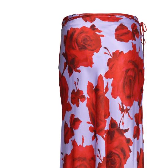 25FW 엠에스지엠 미디 스커트 3942MDD20257853 70 Lilla rosso - MSGM