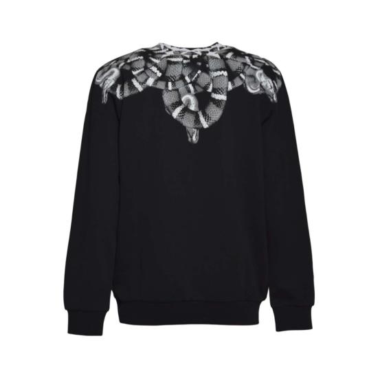 25FW 마르셀로 불론 긴팔 티셔츠 F5CAMASW068 110 Black - MARCELO BURLON