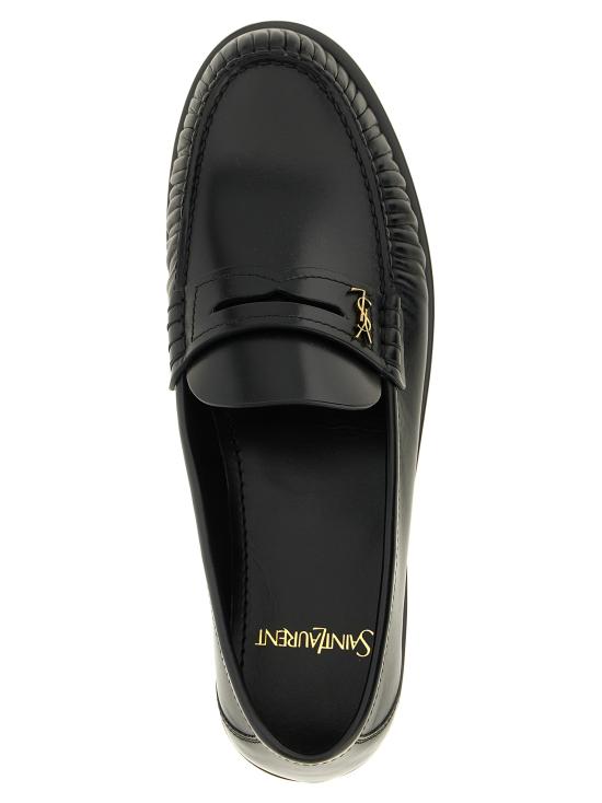 26FW 생로랑 모노그램 레더로퍼 820648AAELH1000 Black - SAINT LAURENT