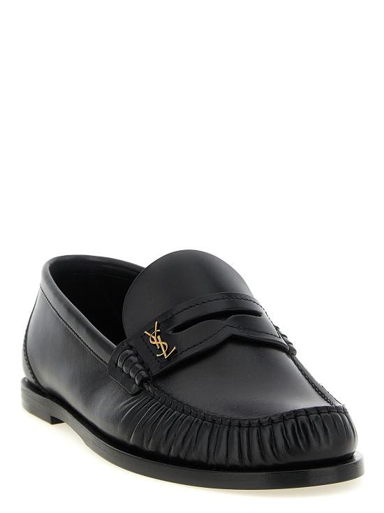 26FW 생로랑 모노그램 레더로퍼 820648AAELH1000 Black - SAINT LAURENT