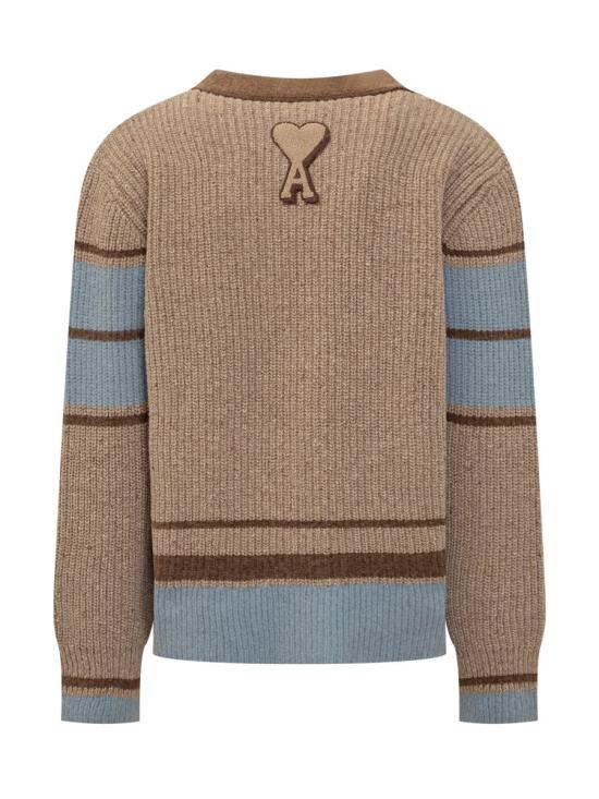 25FW 아미 스웨터 H25HKC358KN0111 280H25 BROWN - AMI