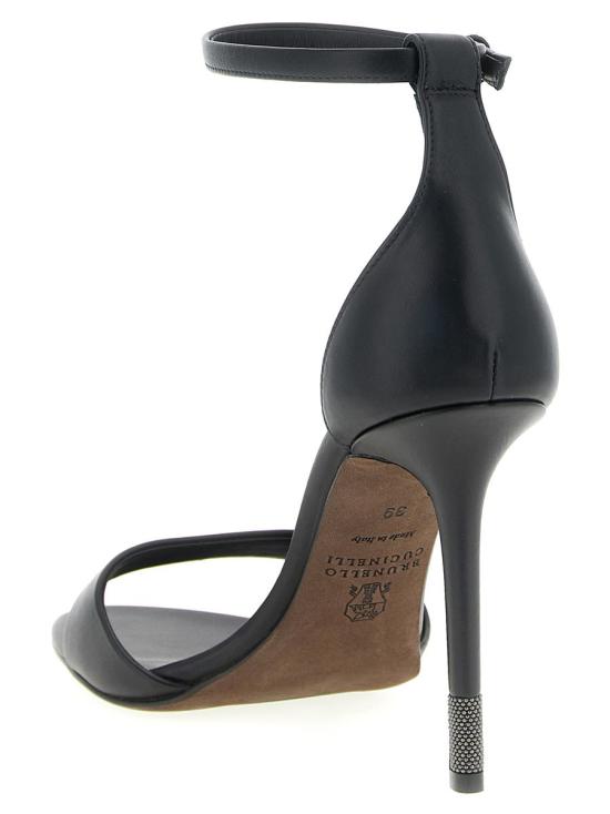 25FW 브루넬로 쿠치넬리 샌들 MZSKC2829C101 Black - BRUNELLO CUCINELLI