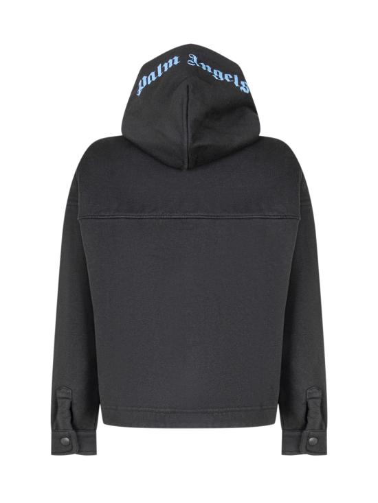 25FW [키즈] 팜앤젤스 니트/스웻셔츠 PBES002F25FLE001 1040 BLACK LIGHT BLUE - PALM ANGELS