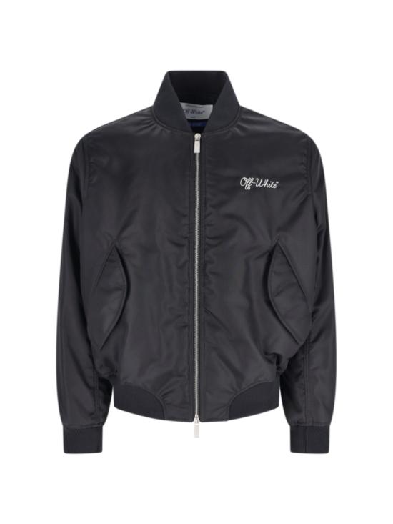 25FW 오프화이트 자켓 OMEH05EC99FAB002 1001 Black