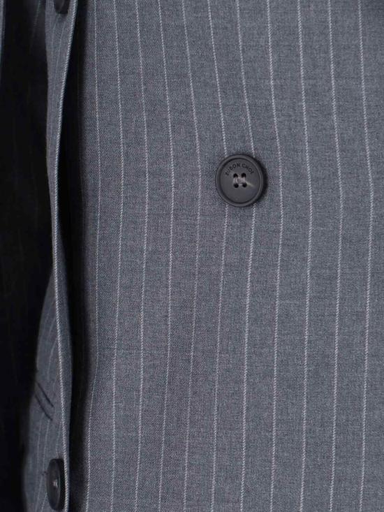 25FW 유돈초이 수트 자켓 EC25PF2J 001 GREY WHITE Grey - EUDON CHOI