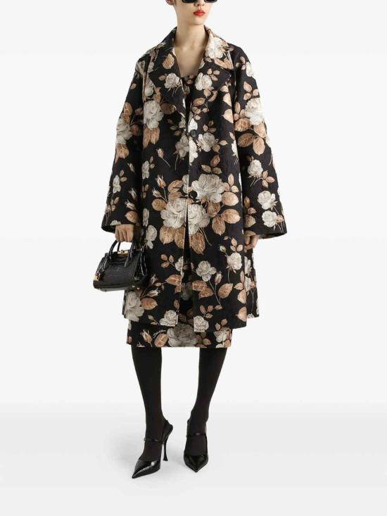 25FW 돌체앤가바나 미디 원피스 F6TVTTFSTBRHN5QQ Black - DOLCE & GABBANA