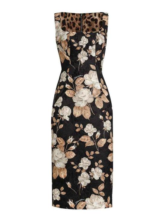 25FW 돌체앤가바나 미디 원피스 F6TVTTFSTBRHN5QQ Black