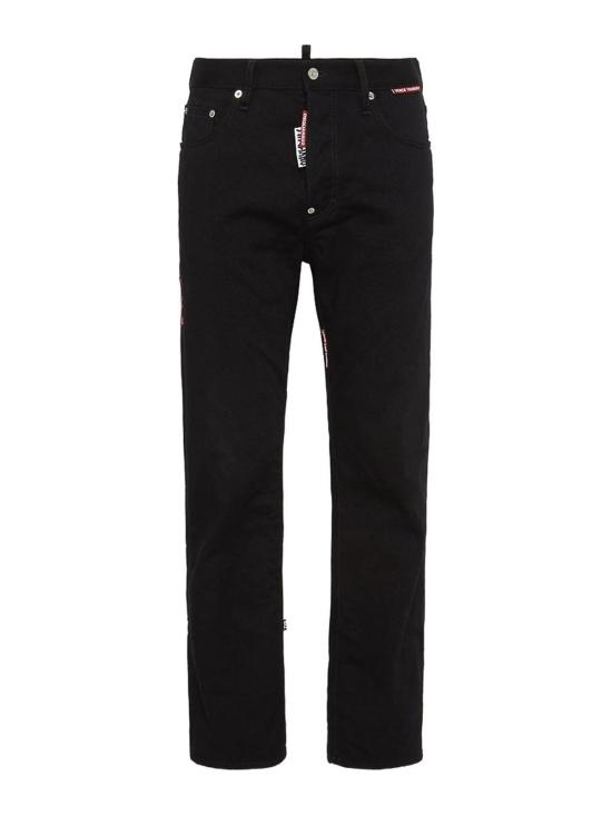  디스퀘어드2 스트레이트 팬츠 D30020S71LB1685900 Black