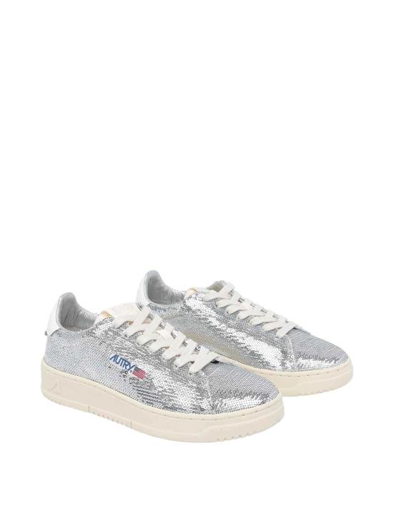 26SS 오트리 달라스 로우 고트스킨 스니커즈 ADLWTI05 Silver - AUTRY