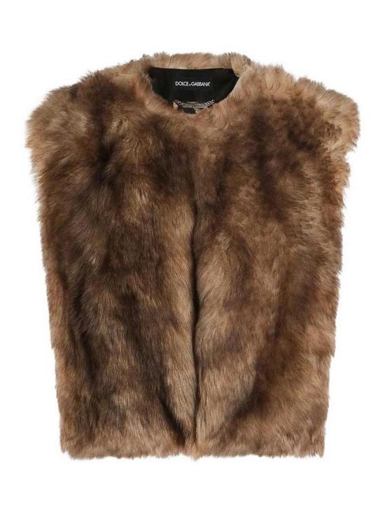 25FW 돌체앤가바나 무스탕 F0W6LFFUP98S9002 Brown