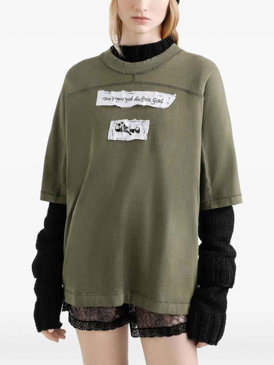 25FW 돌체앤가바나 반팔 티셔츠 F8V80TGDDI2V4026 Green - DOLCE & GABBANA